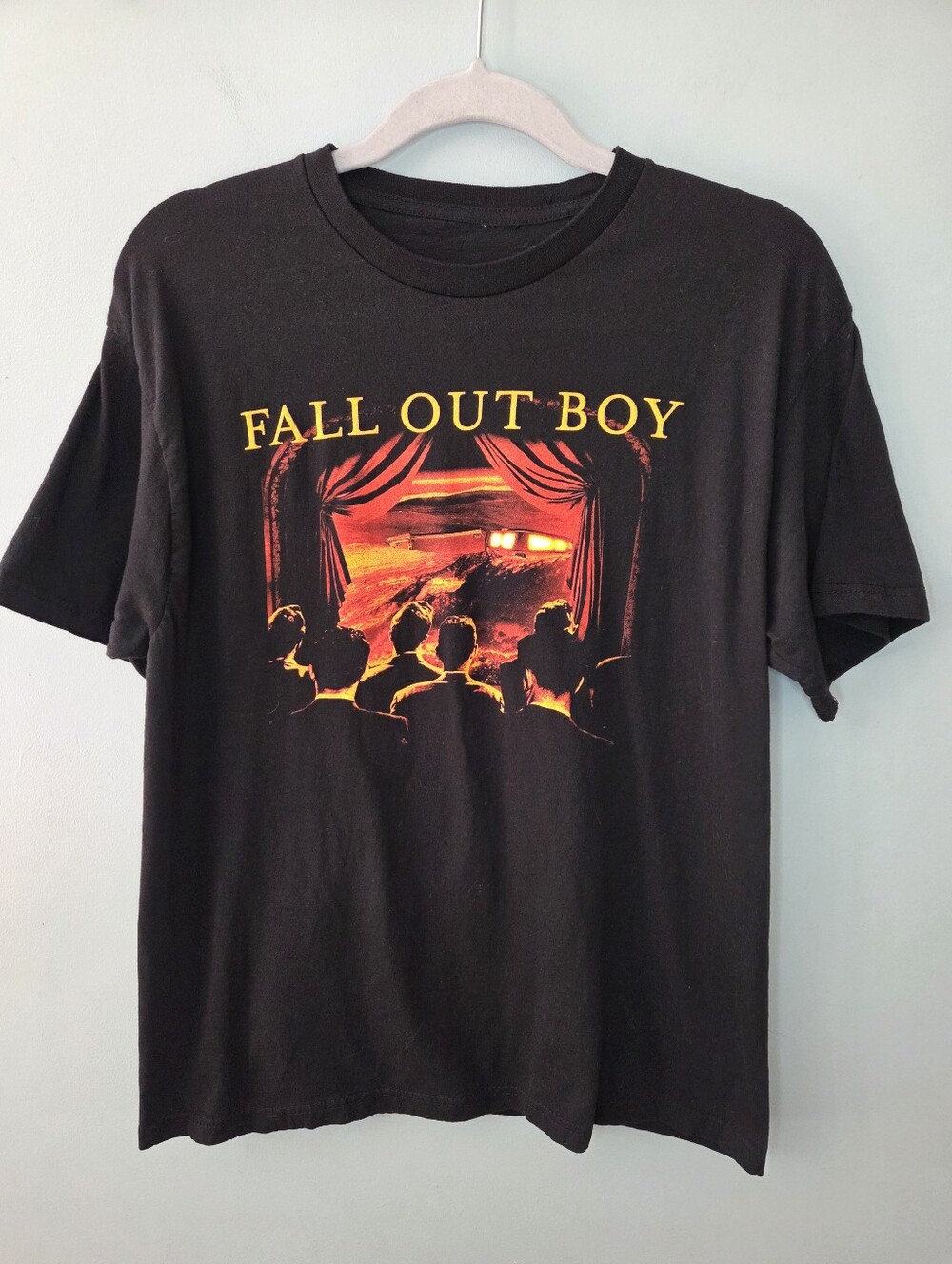 Fall Out Boy From Under the Cork Tree Shirt Large Black Pop Punk Band Tee Large